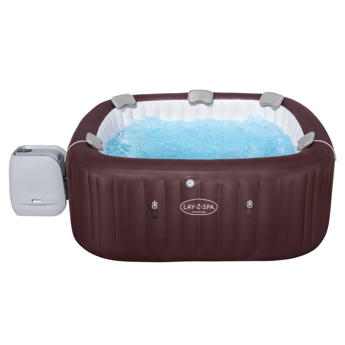 Bestway Lay-Z-Spa Maldives HydroJet Pro Whirlpool 201 x 201 x 80 cm, aufblasbar, 5-7 Personen, 8 HydroJets, 180 AirJets (60033)